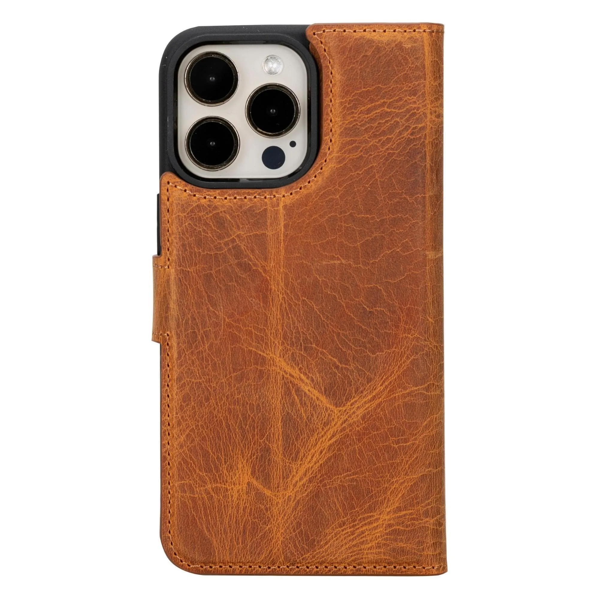 iPhone 16 Series Detachable Leather Wallet Case