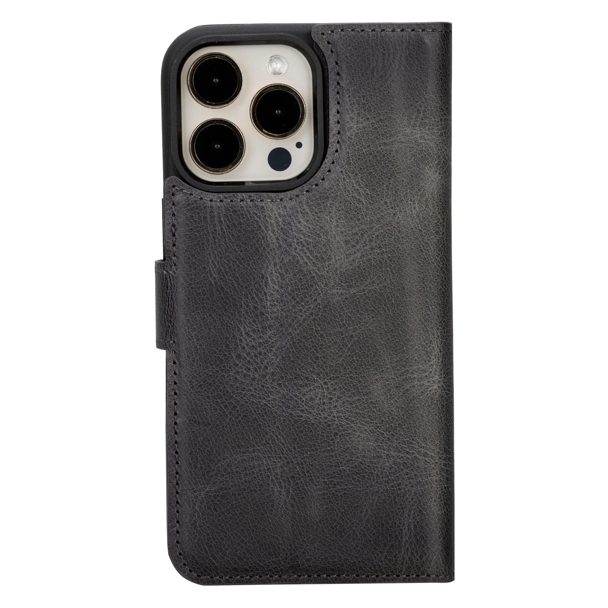 iPhone 16 Series Detachable Leather Wallet Case