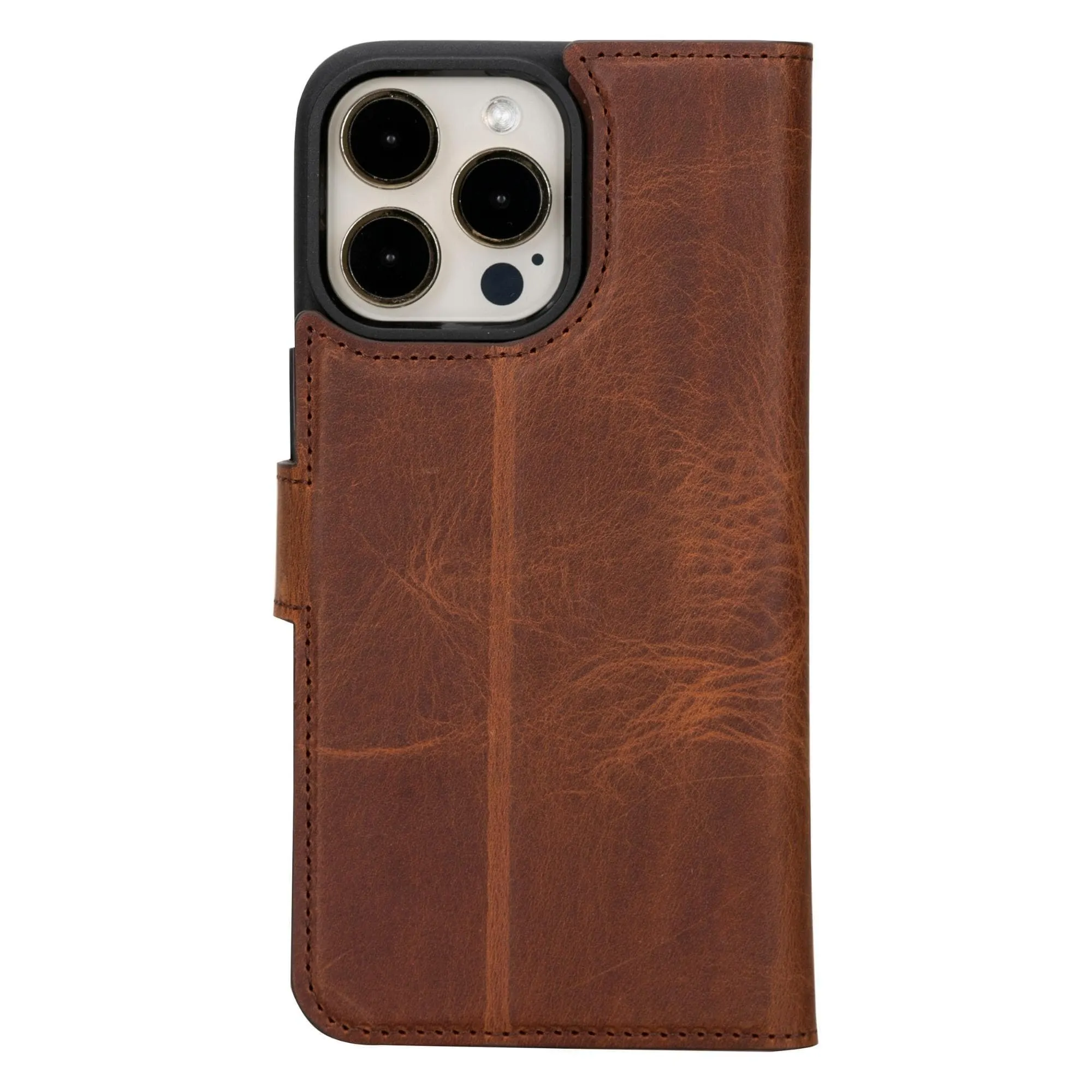 iPhone 16 Series Detachable Leather Wallet Case