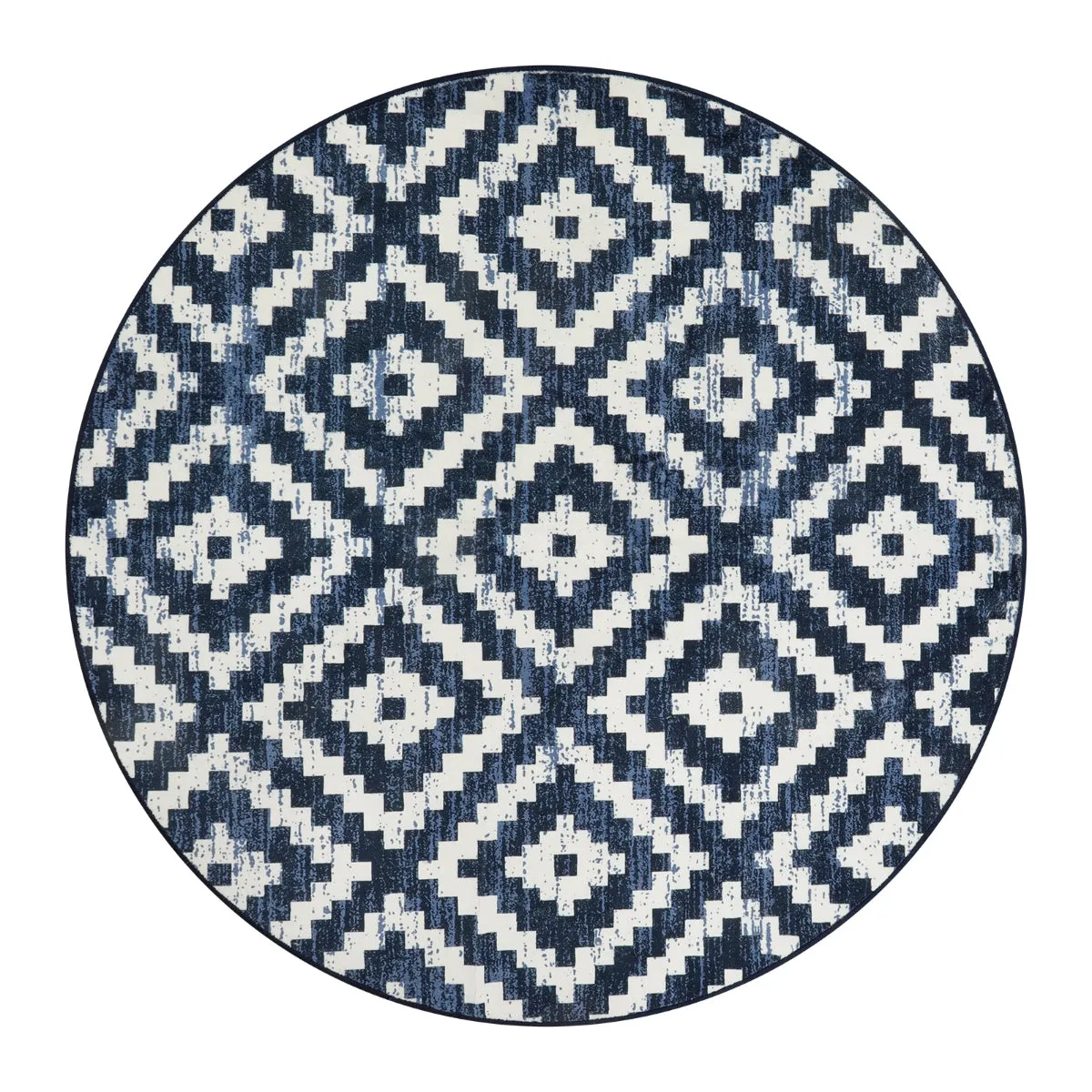 Joanne Modern Moroccan Geometric Kilim Blue Rug