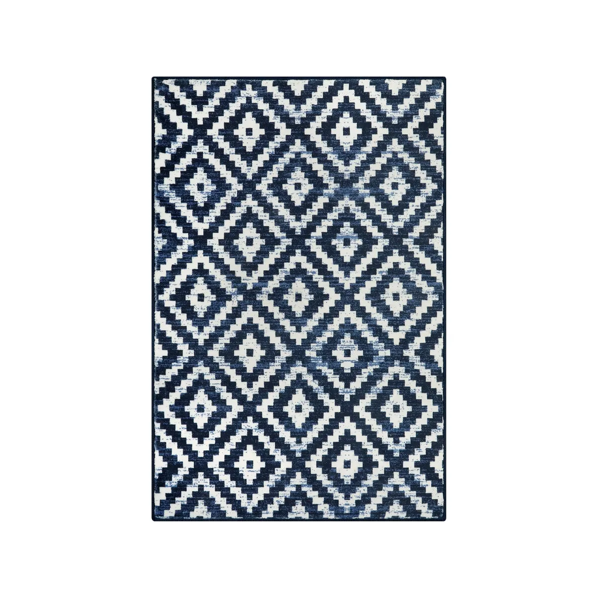 Joanne Modern Moroccan Geometric Kilim Blue Rug