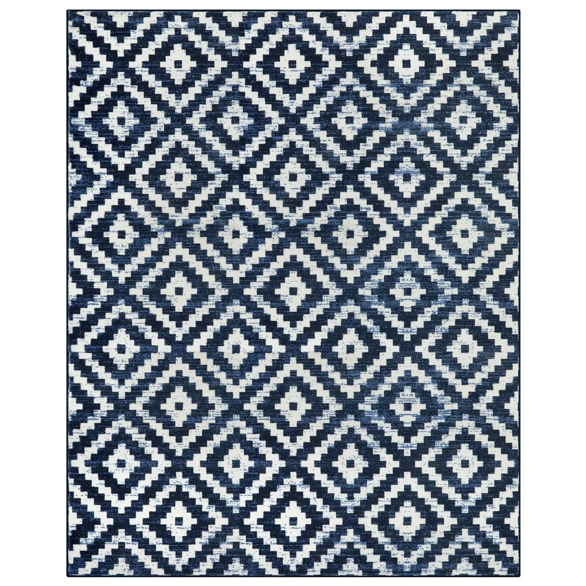 Joanne Modern Moroccan Geometric Kilim Blue Rug