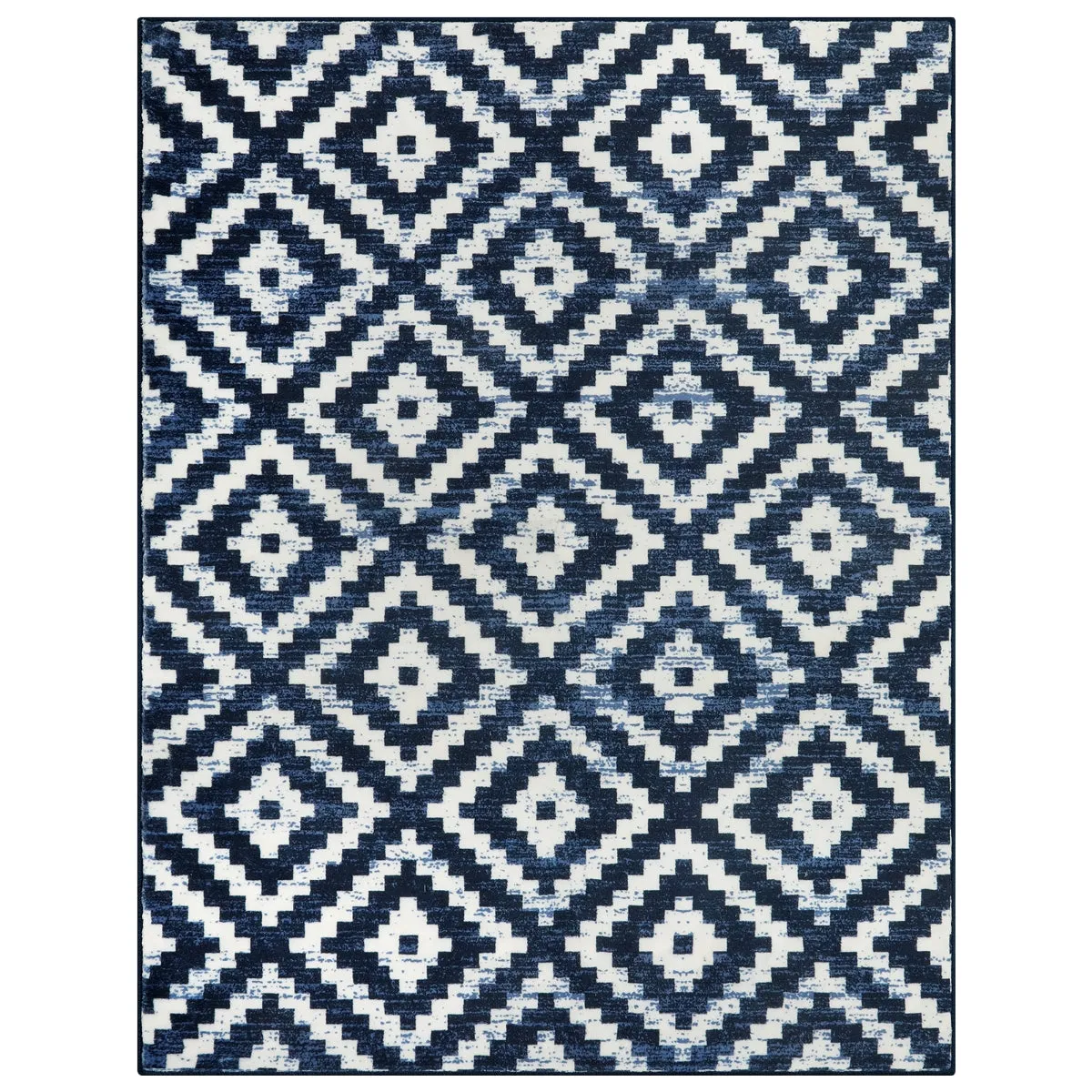 Joanne Modern Moroccan Geometric Kilim Blue Rug