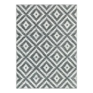 Joanne Modern Moroccan Geometric Kilim Grey Rug