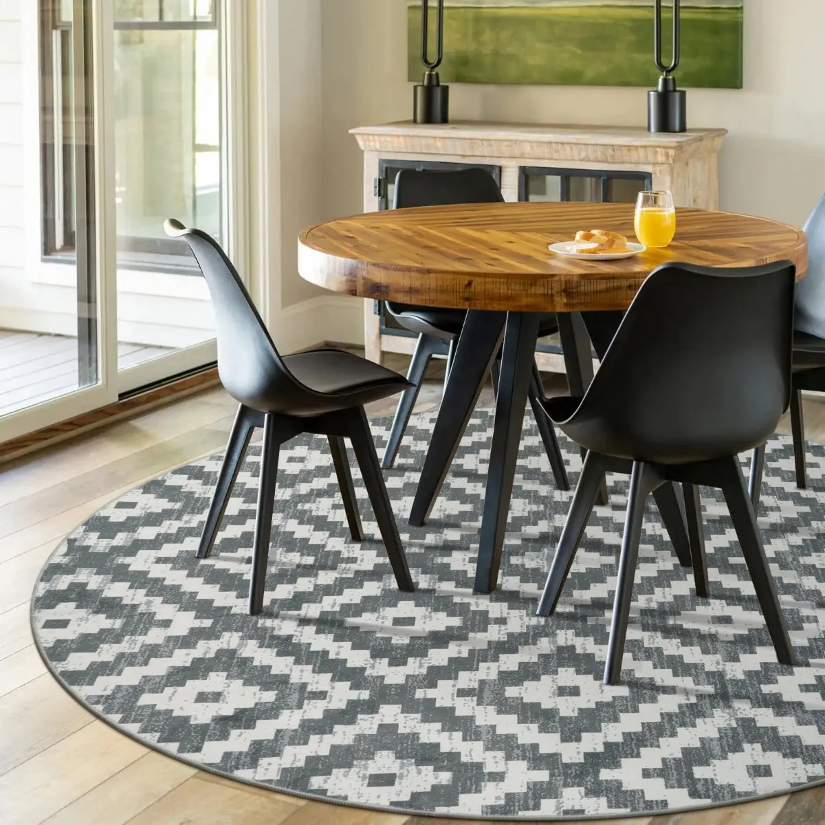 Joanne Modern Moroccan Geometric Kilim Grey Rug