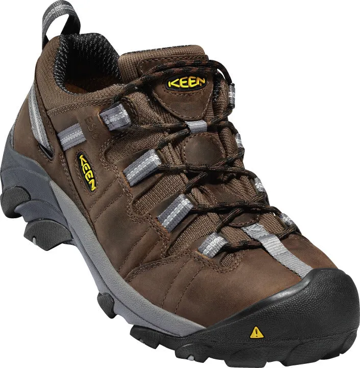 'Keen Utility' Men's Detroit Low ESD Steel Toe - Brown / Grey