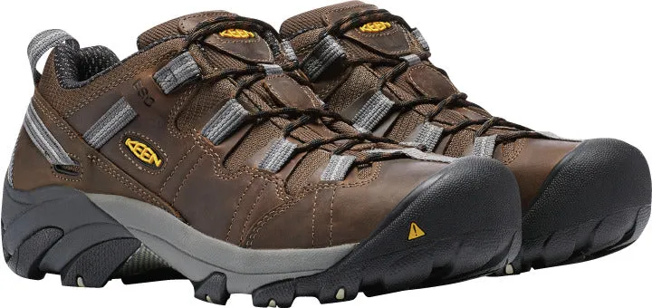 'Keen Utility' Men's Detroit Low ESD Steel Toe - Brown / Grey