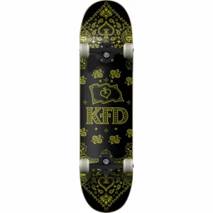 KFD Bandana 7.75" Gold Skateboard