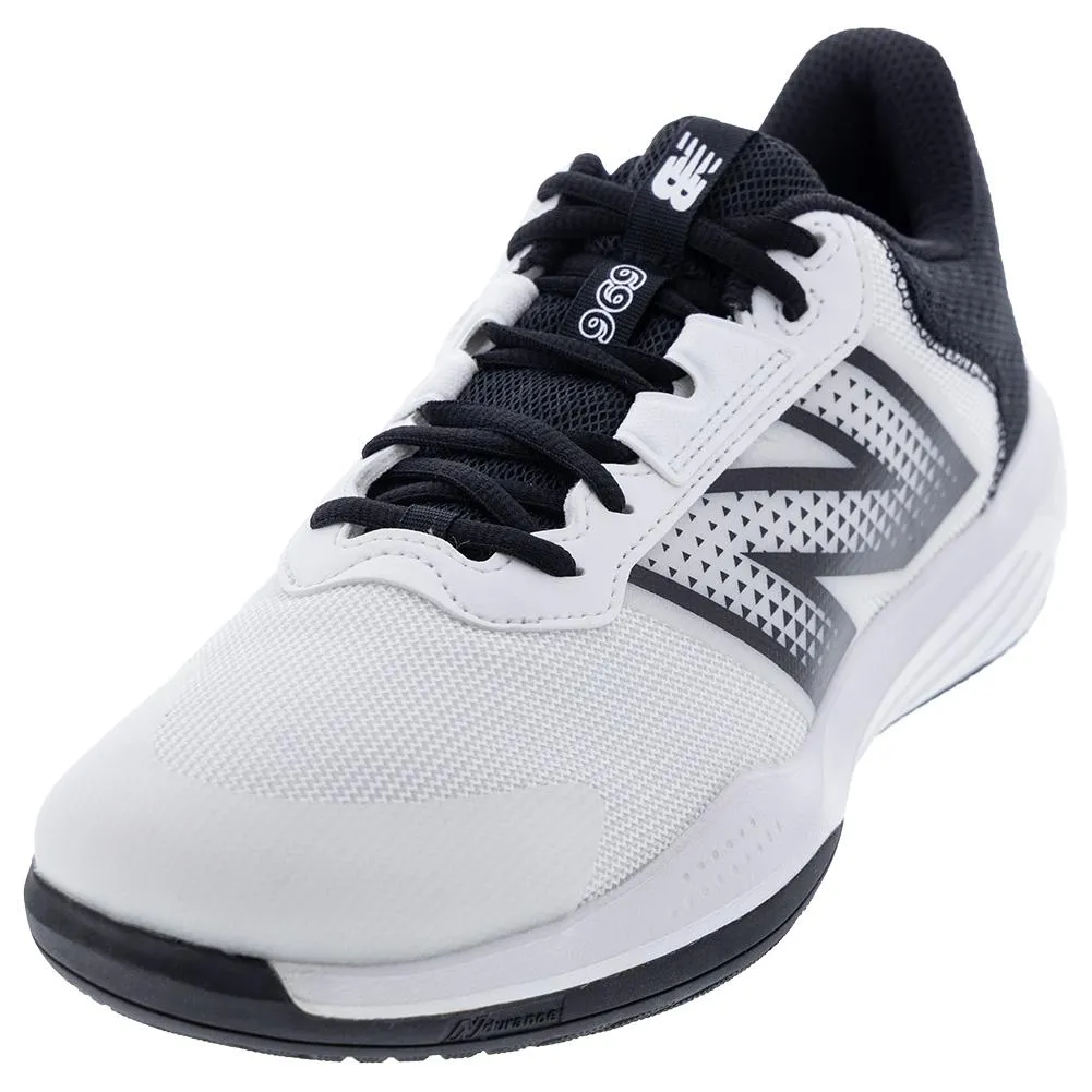 Men's 696v6 D Width Tennis Shoes White and Black