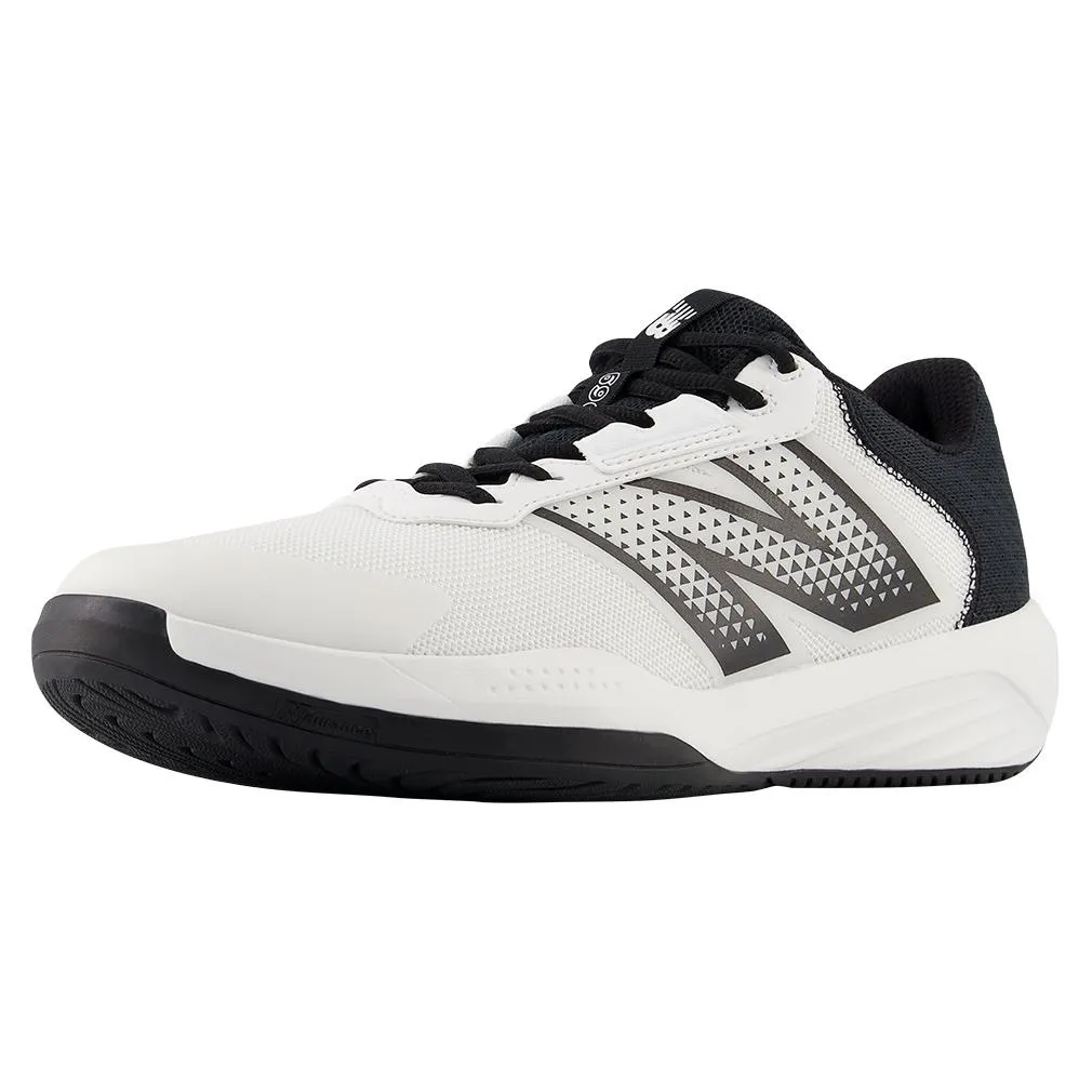 Men's 696v6 D Width Tennis Shoes White and Black