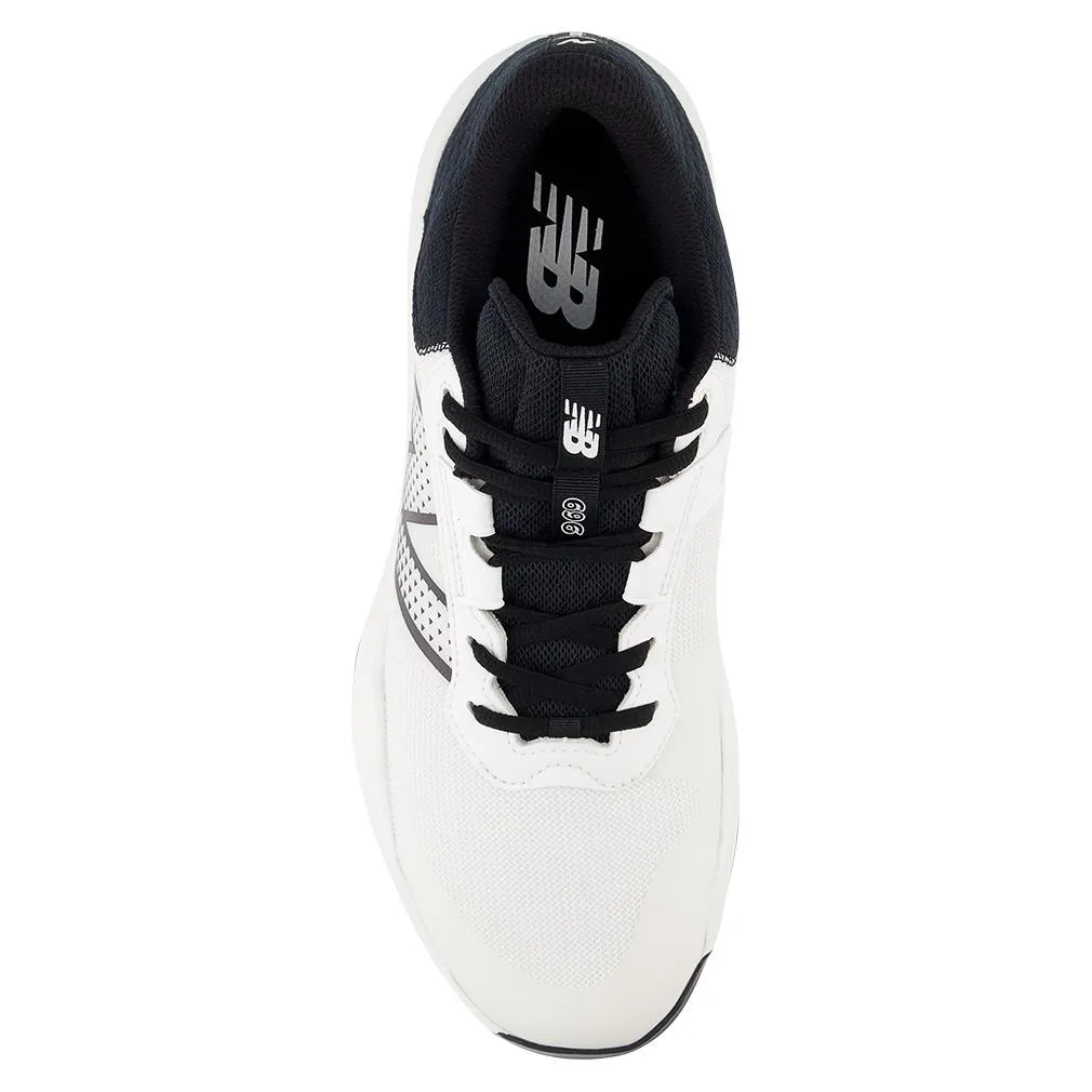 Men's 696v6 D Width Tennis Shoes White and Black