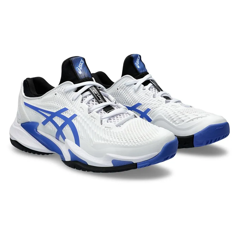 Men's Court FF 3 Tennis Shoes White and Sapphire