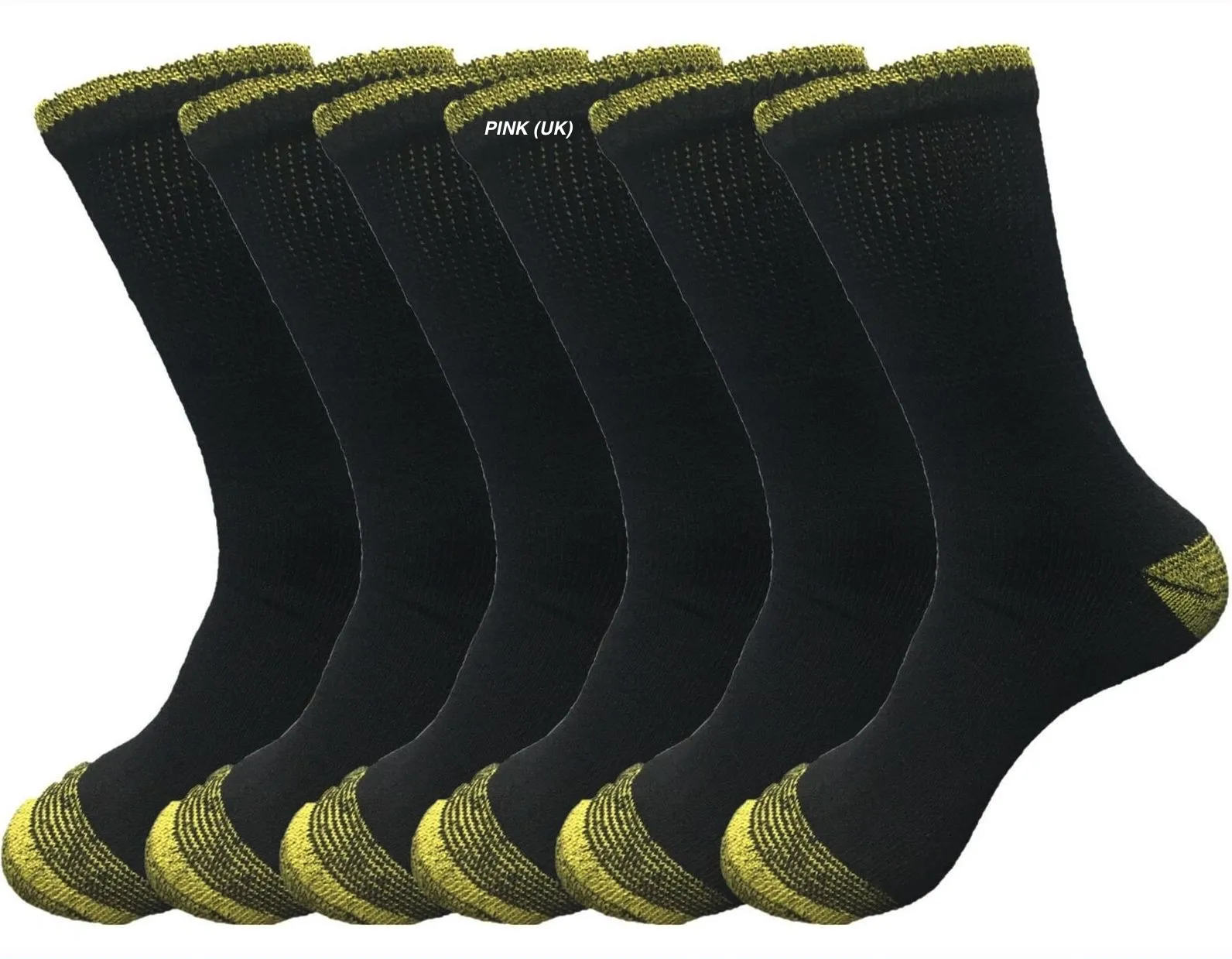 Mens Diabetic Friendly Heavy Duty Work Socks Wide Top Cushioned