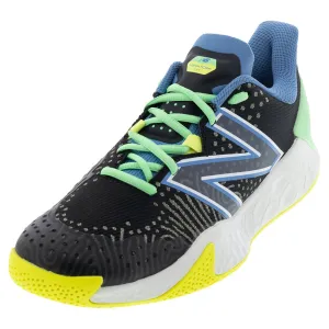 Men`s Fresh Foam X Lav v2 D Width Tennis Shoes Black and Heritage Blue