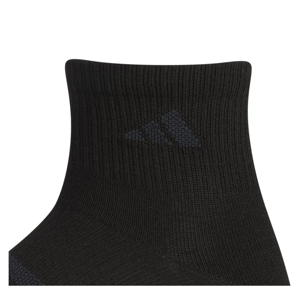 Men`s Superlite 3.0 6 Pack Quarter Tennis Socks Black and Night Grey