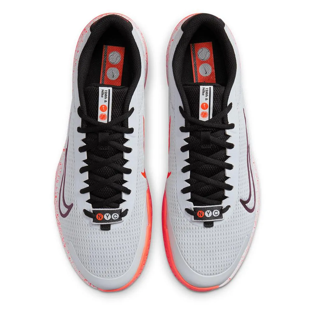 Mens Vapor Lite 2 Premium Tennis Shoes Pure Platinum and Hyper Crimson