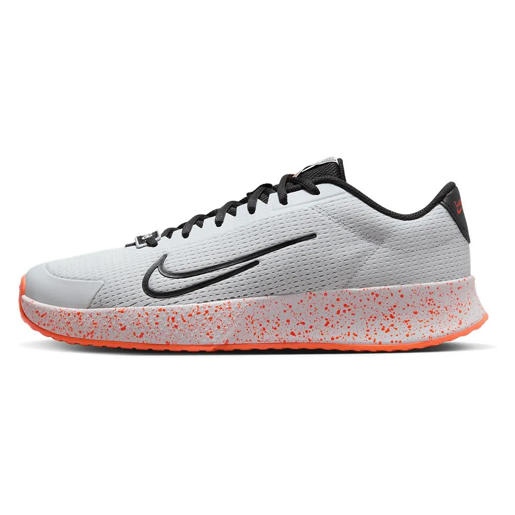 Mens Vapor Lite 2 Premium Tennis Shoes Pure Platinum and Hyper Crimson