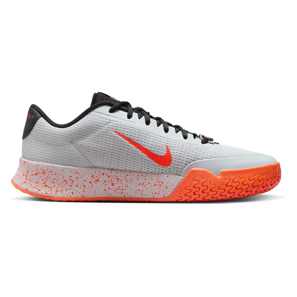 Mens Vapor Lite 2 Premium Tennis Shoes Pure Platinum and Hyper Crimson