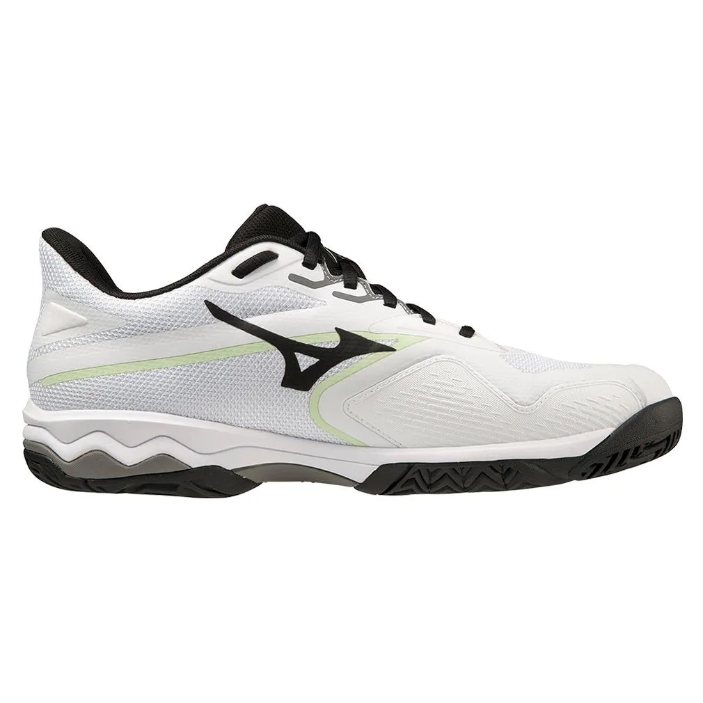 Men's Wave Exceed Light 2 AC Tennis Shoes White and Metallic Grey