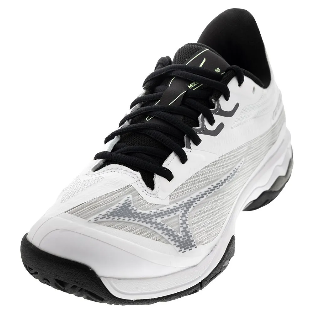 Men's Wave Exceed Light 2 AC Tennis Shoes White and Metallic Grey