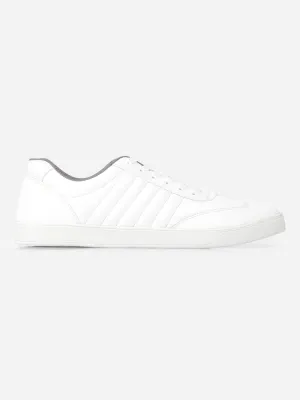 Men's White Lace Up  Sneakers IX6020