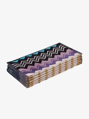 Missoni Multicolored Face Towels Six Pieces Gift Box