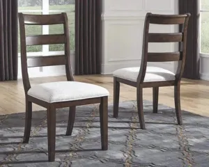 Modern Traditional Cushioned Dining Chair (Set of 2, Walnut Finish)