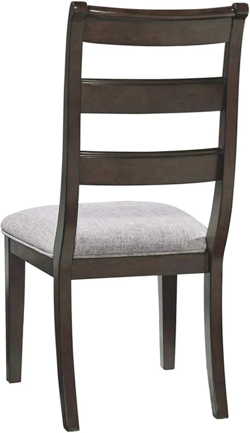 Modern Traditional Cushioned Dining Chair (Set of 2, Walnut Finish)