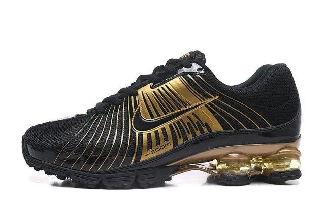 N A Shox Fabrique 2018 Black Gold Running Sneakers