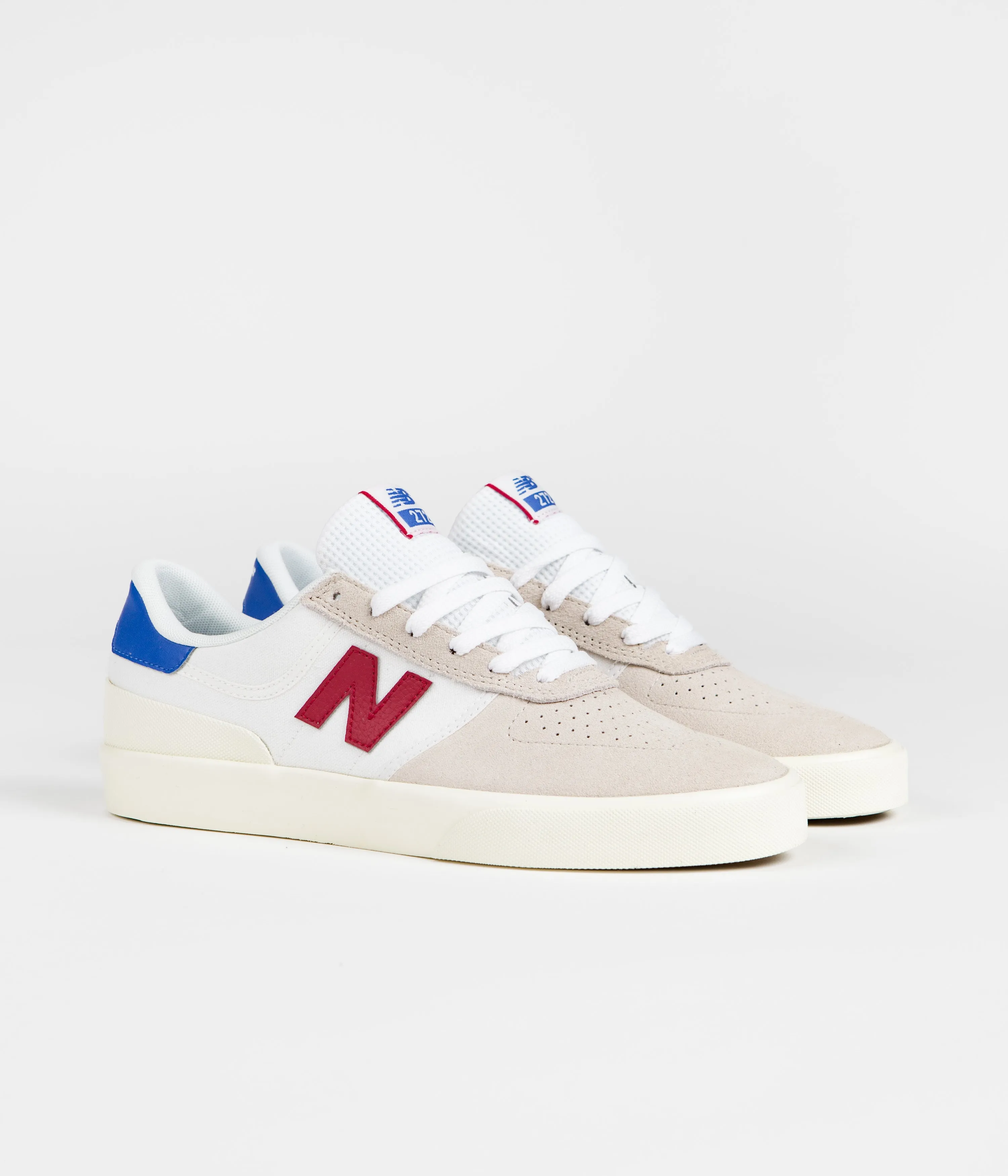 New Balance Numeric 272 Shoes - Sea Salt / Red