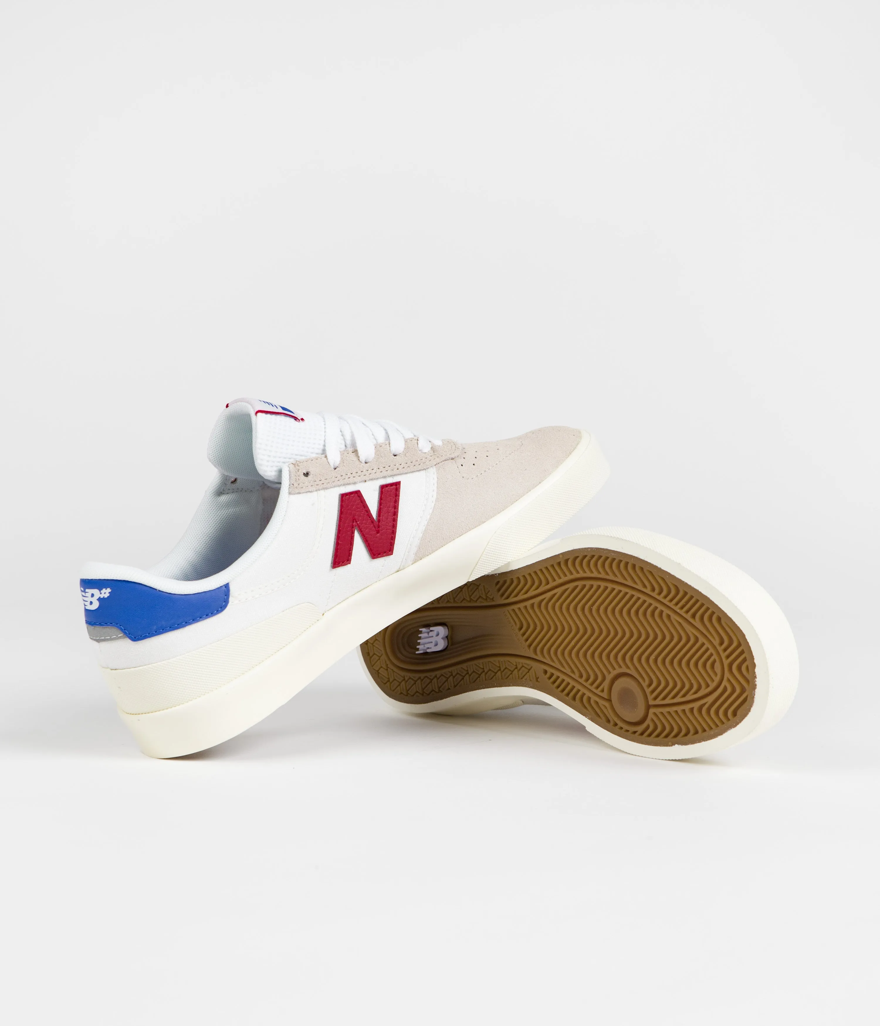 New Balance Numeric 272 Shoes - Sea Salt / Red