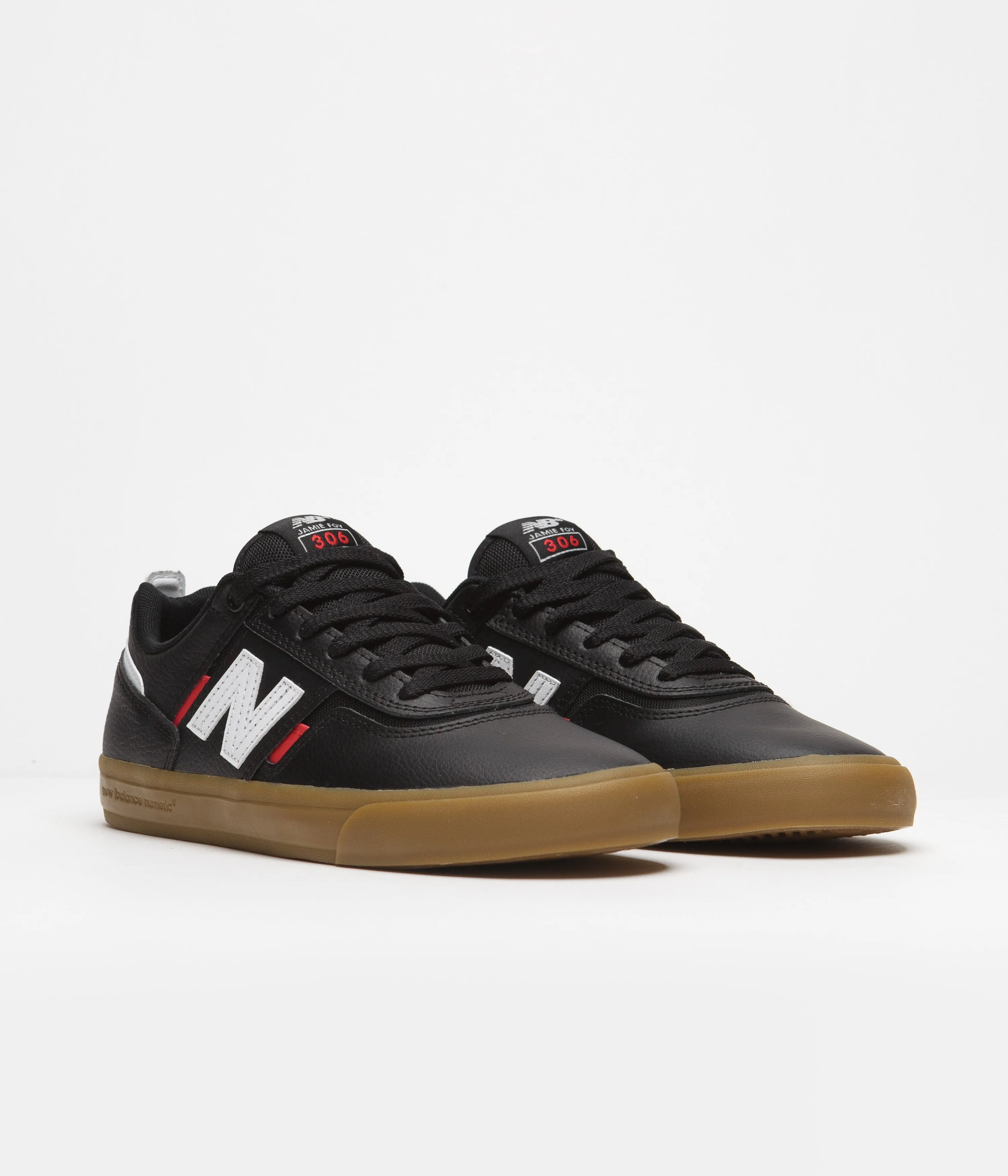 New Balance Numeric 306 Jamie Foy Shoes - Black / Red