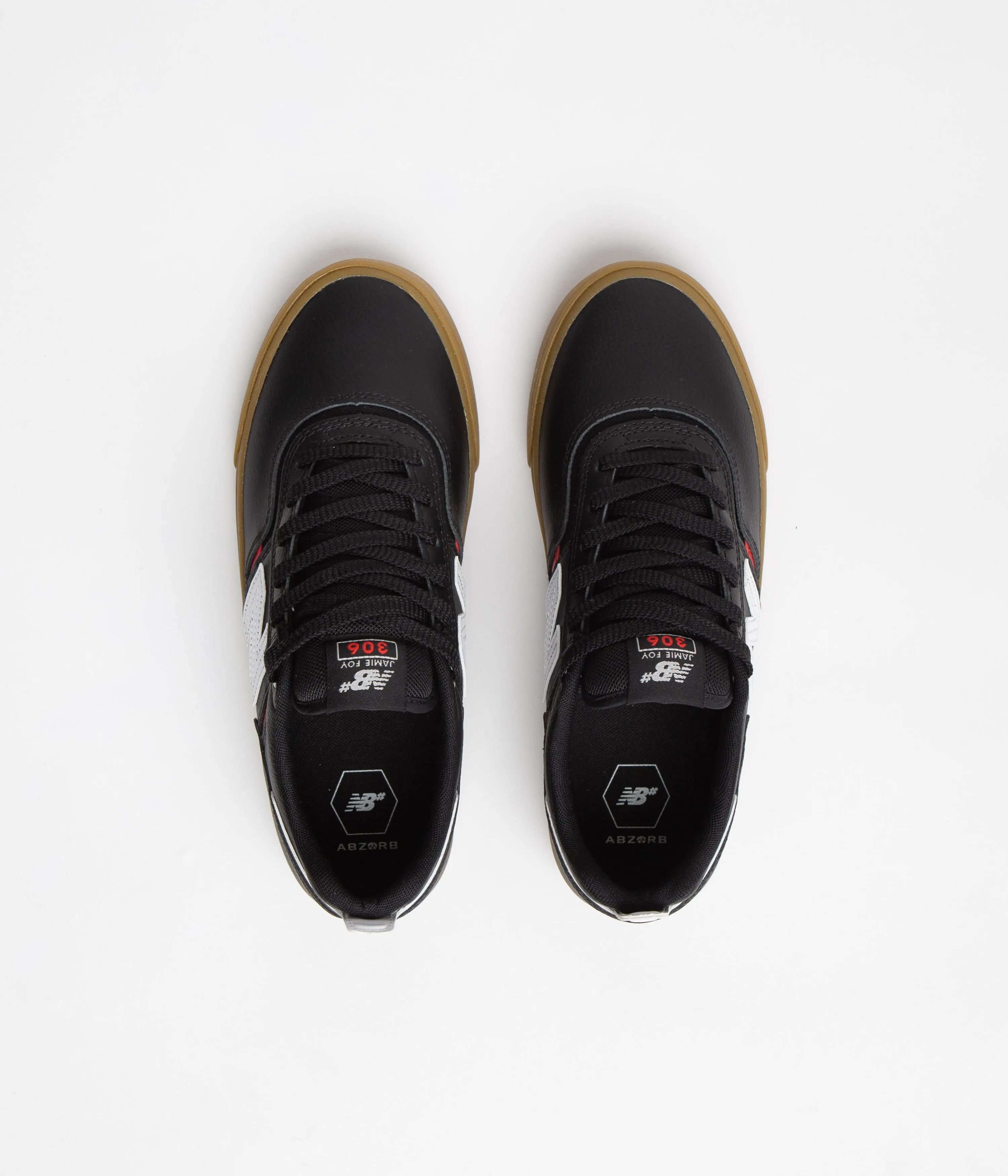 New Balance Numeric 306 Jamie Foy Shoes - Black / Red