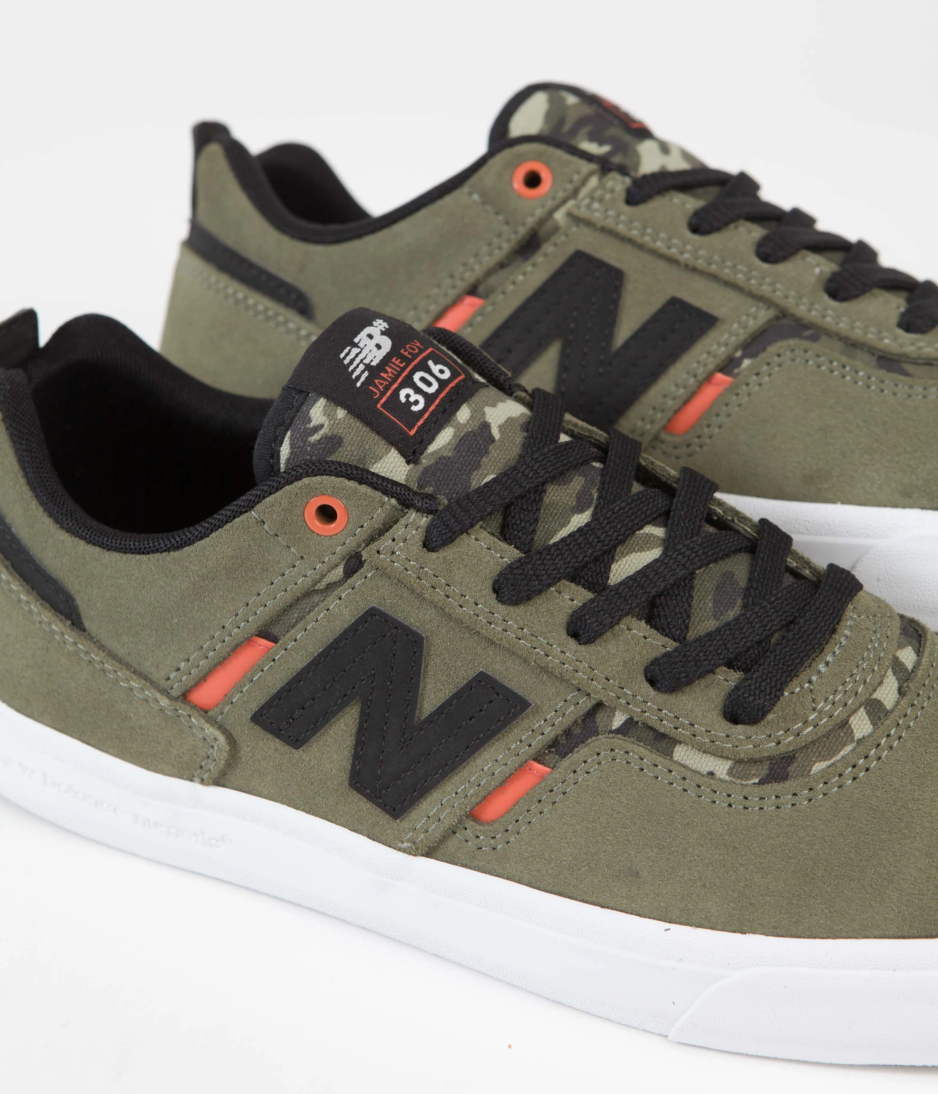 New Balance Numeric 306 Jamie Foy Shoes - Olive / Black / White