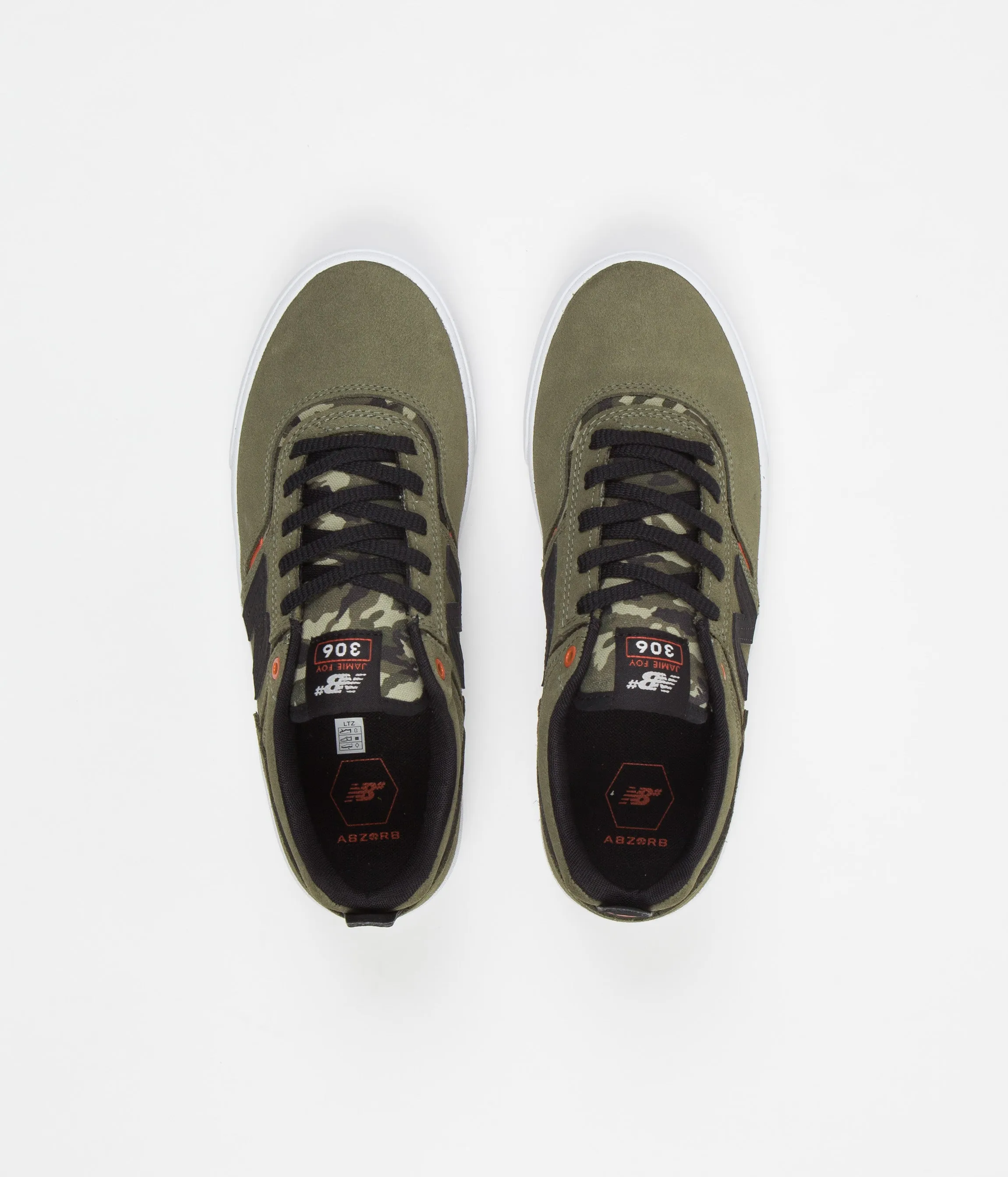 New Balance Numeric 306 Jamie Foy Shoes - Olive / Black / White