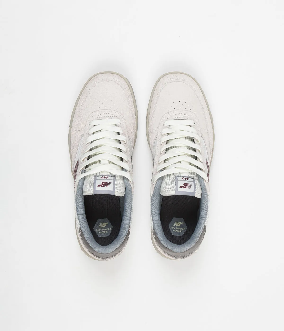 New Balance Numeric 440 Shoes - Sea Salt / Burgundy