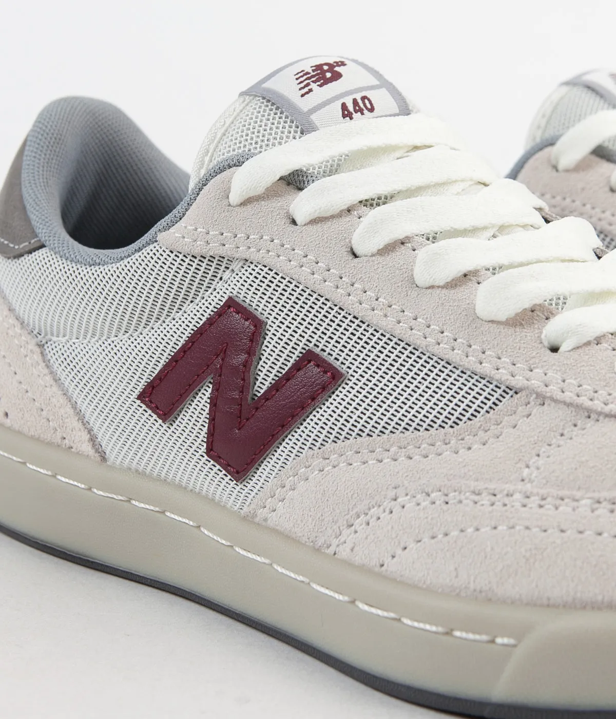 New Balance Numeric 440 Shoes - Sea Salt / Burgundy