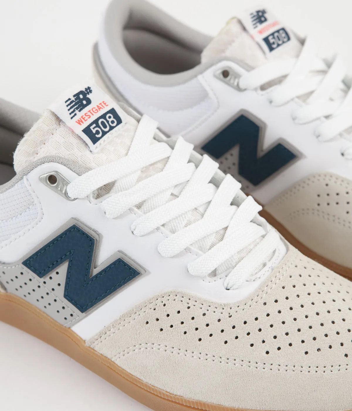 New Balance Numeric 508 Brandon Westgate Shoes - White / Gum