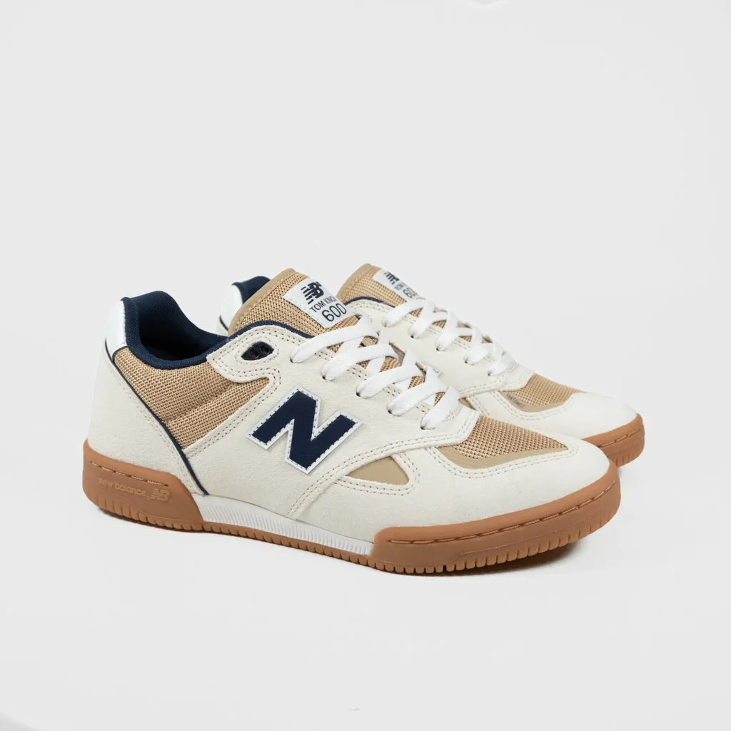 New Balance Numeric - Tom Knox 600 Shoes - Sea Salt / NB Navy