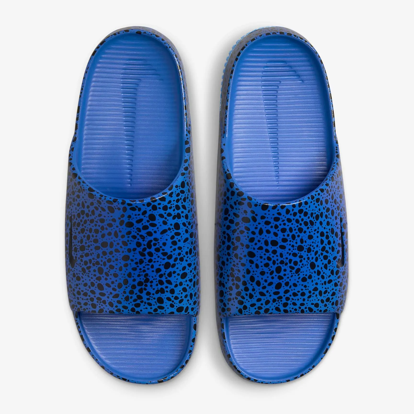 Nike Men's Calm Electric Slides - Racer Blue / Dark Obsidian