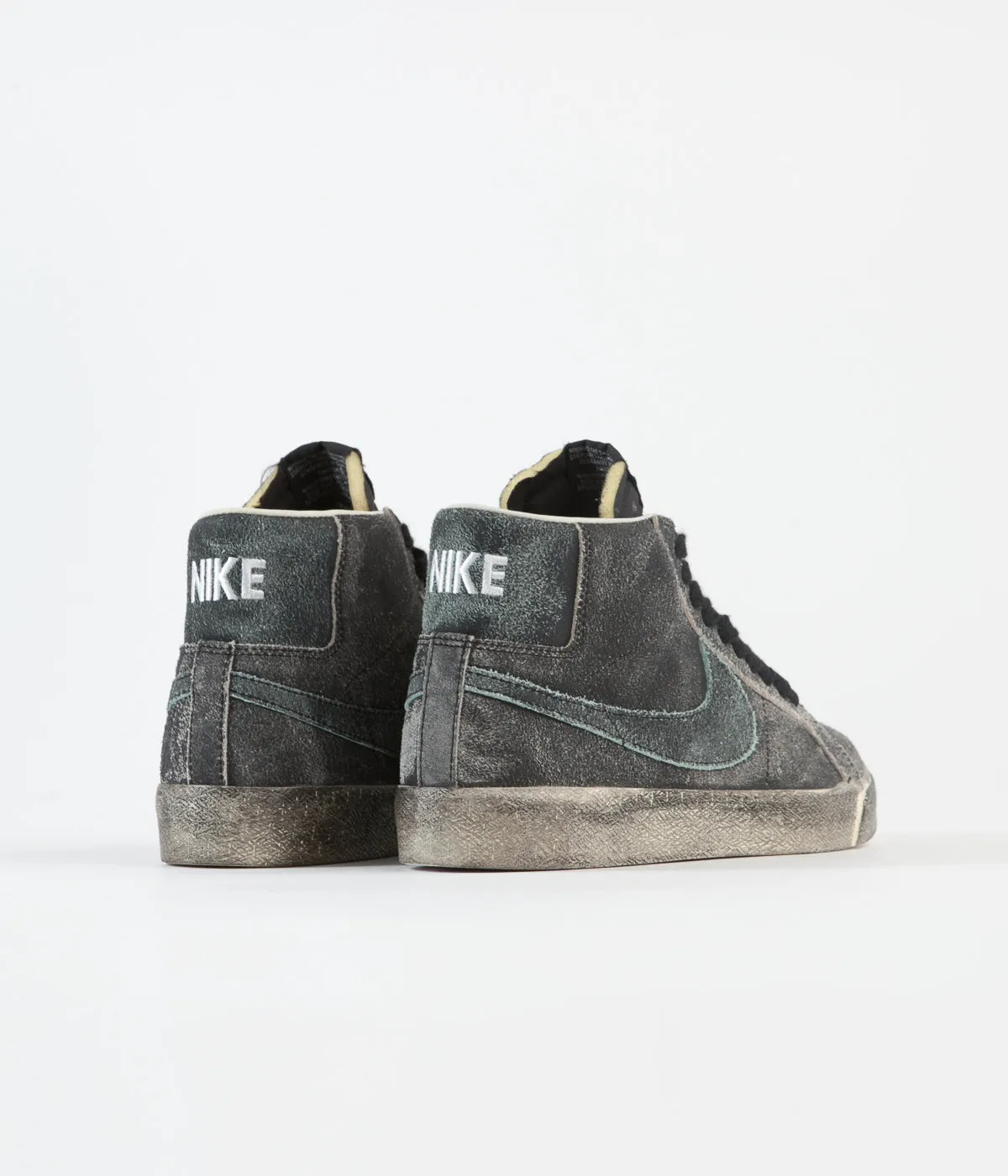 Nike SB Blazer Mid Premium Shoes - Black / Light Dew - Coconut Milk - Light Dew