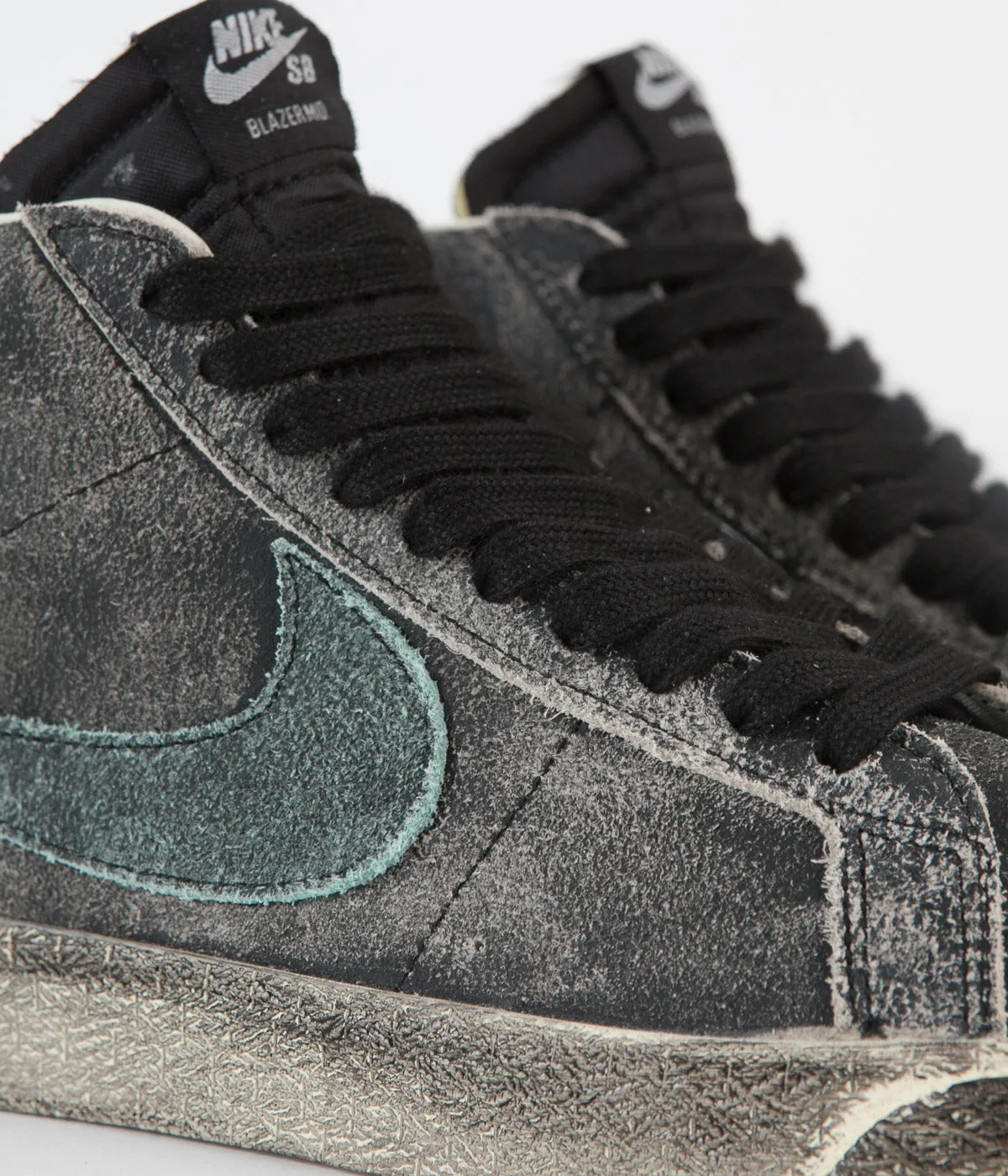 Nike SB Blazer Mid Premium Shoes - Black / Light Dew - Coconut Milk - Light Dew