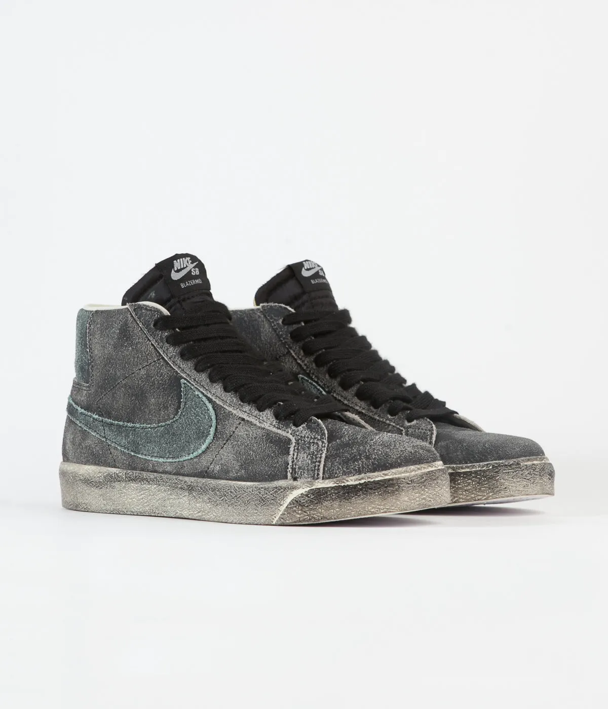 Nike SB Blazer Mid Premium Shoes - Black / Light Dew - Coconut Milk - Light Dew