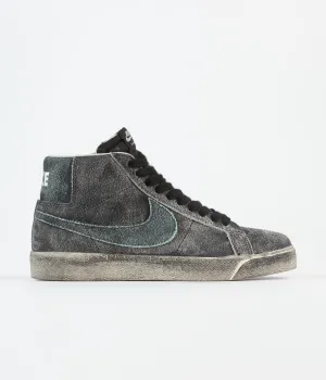 Nike SB Blazer Mid Premium Shoes - Black / Light Dew - Coconut Milk - Light Dew