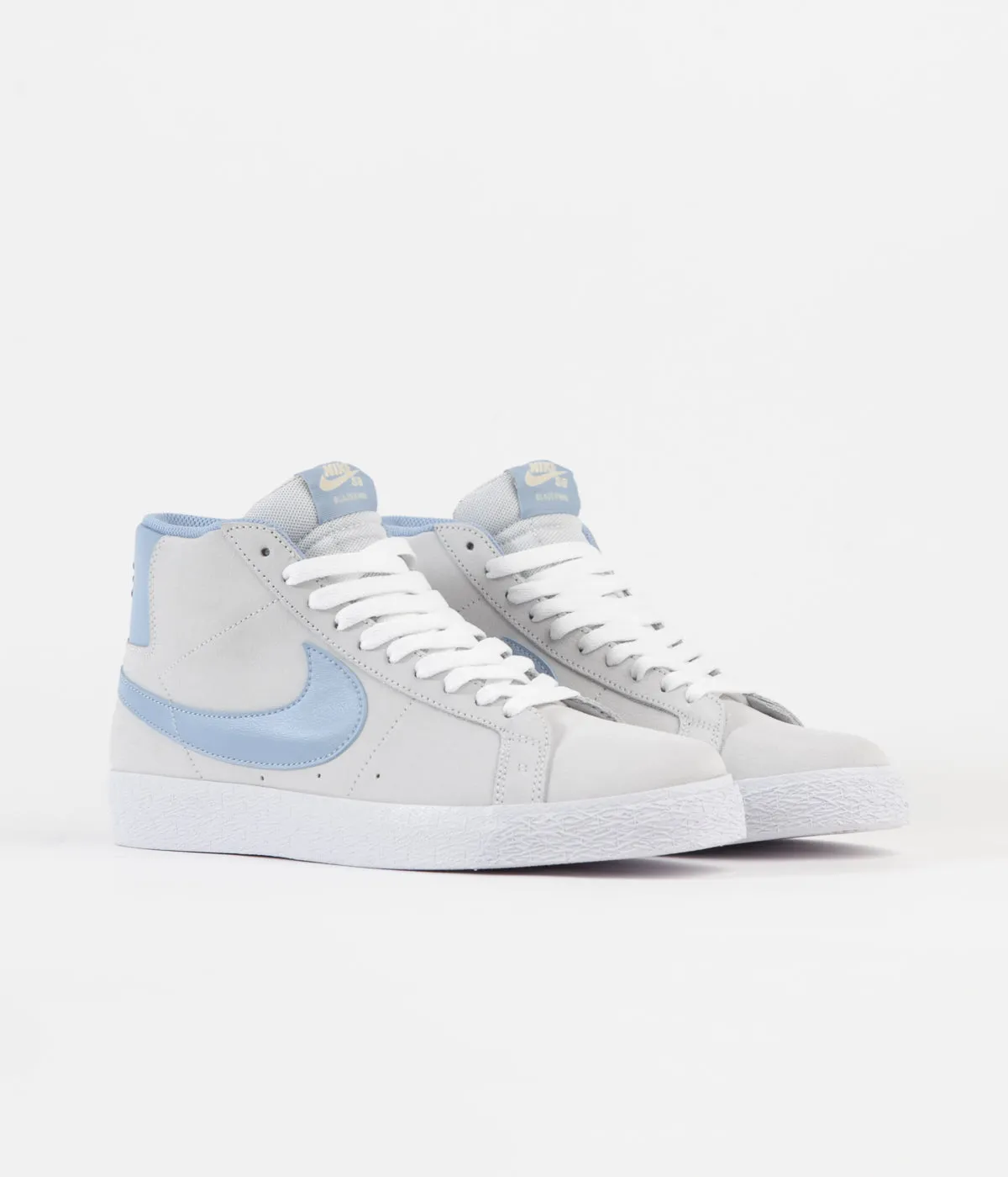 Nike SB Blazer Mid Shoes - Photon Dust / Psychic Blue - Photon Dust