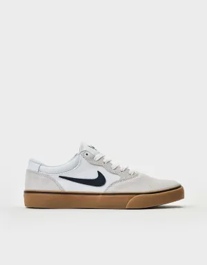 Nike SB Chron 2 Skate Shoes - White/Obsidian-White-Gum Lt Brown-Black