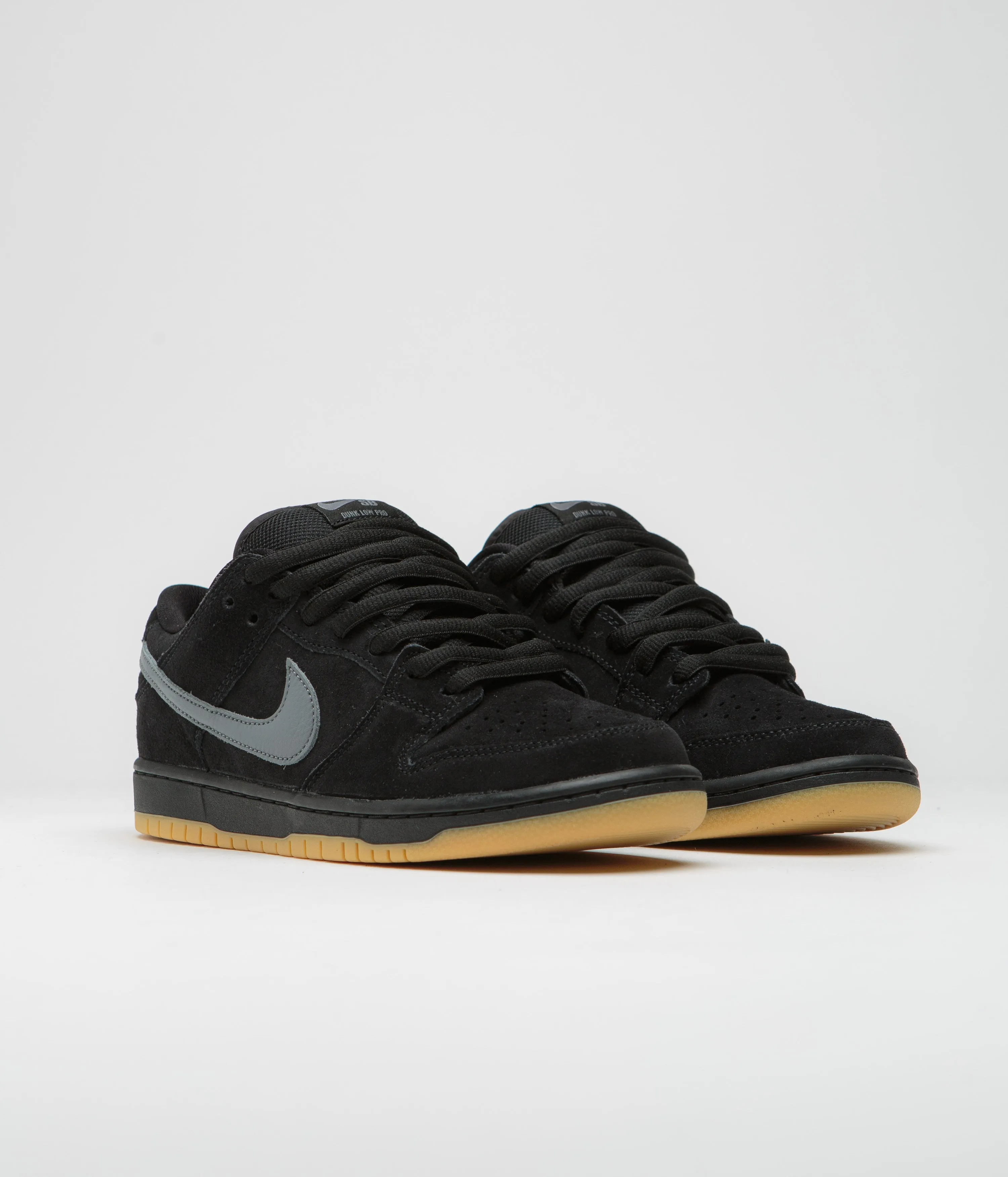 Nike SB Dunk Low Pro 'Fog' Shoes - Black / Cool Grey - Black - Black