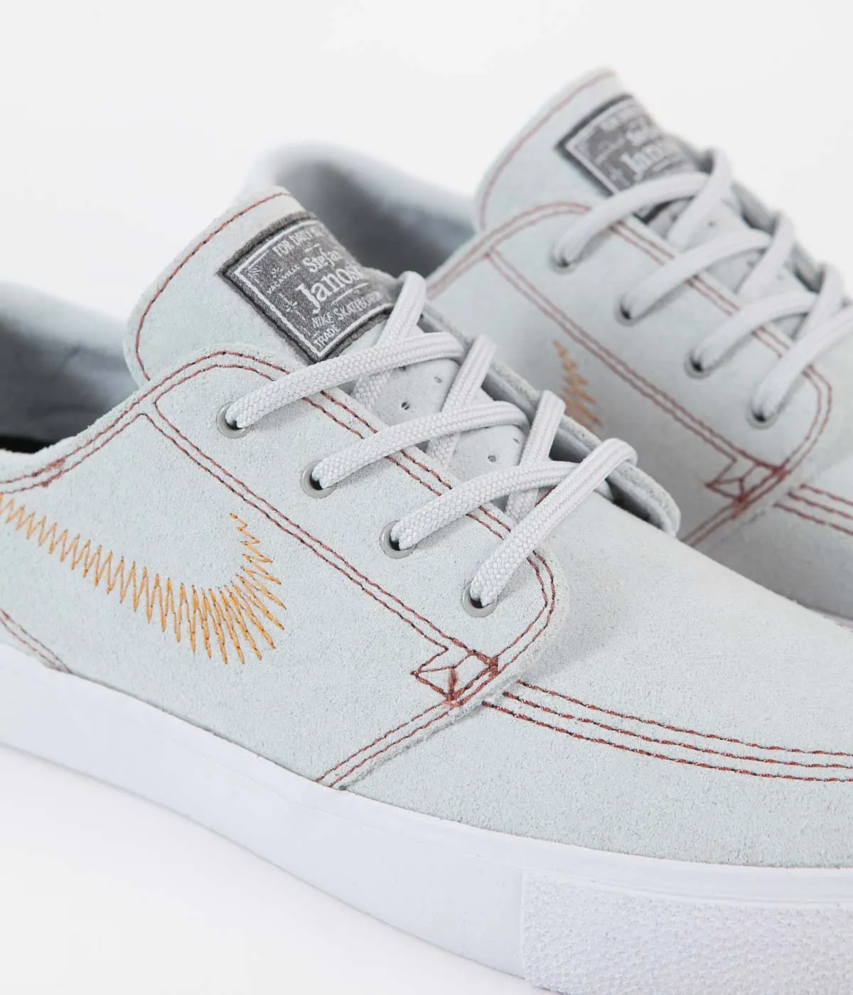 Nike SB Janoski Flyleather Shoes - Pure Platinum / Monarch - Pure Platinum