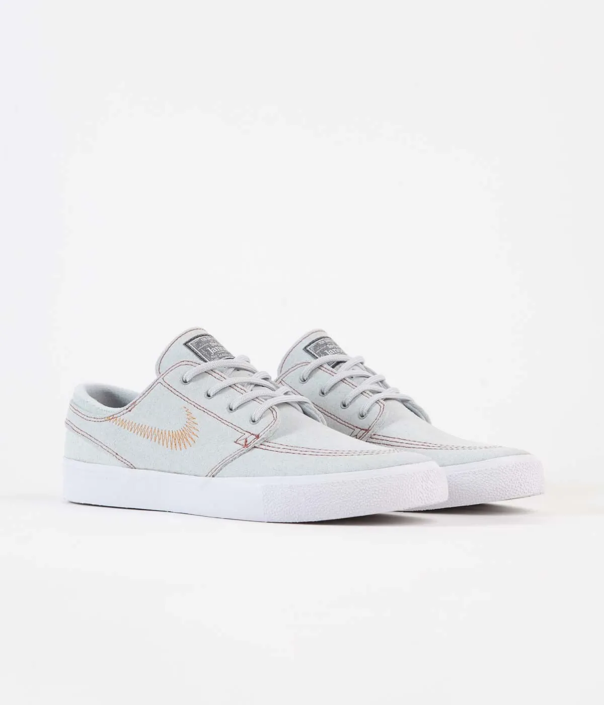 Nike SB Janoski Flyleather Shoes - Pure Platinum / Monarch - Pure Platinum