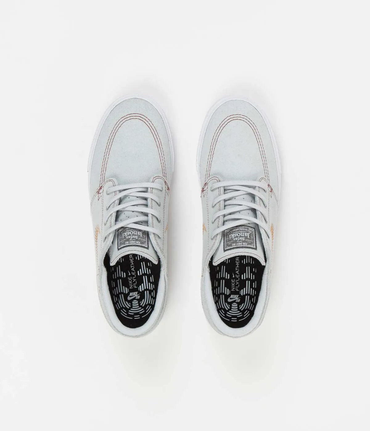 Nike SB Janoski Flyleather Shoes - Pure Platinum / Monarch - Pure Platinum